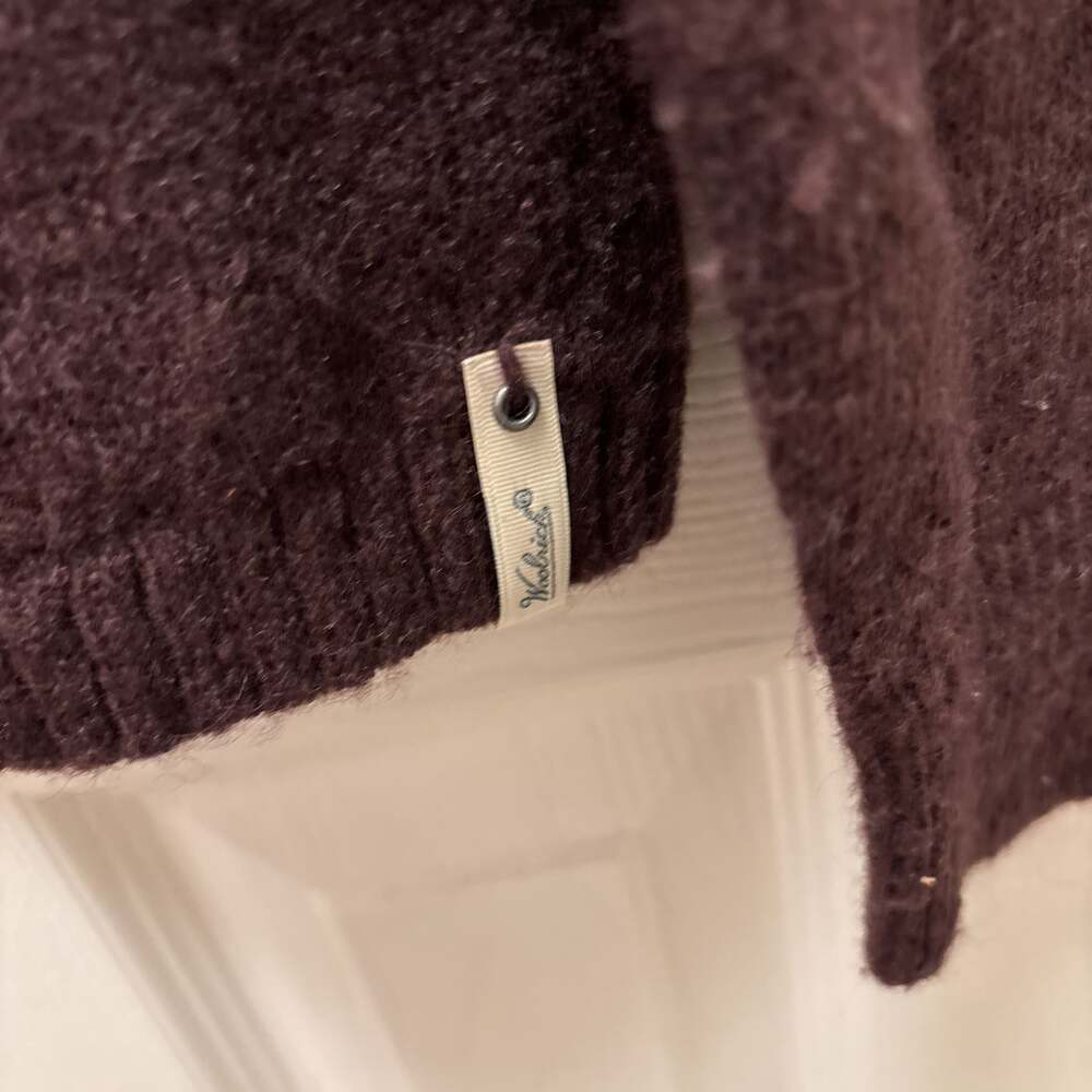 Woolrich Women's Maroon Deer Graphic Pullover Sweater - Cozy & Stylish, Size S/P - Picture 4 of 5